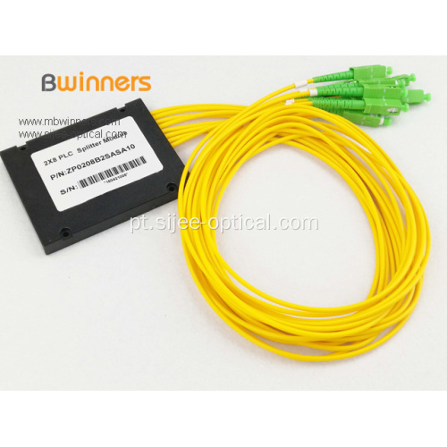 2X8 Sc Apc Conector Cassete Fiber Plc Splitter